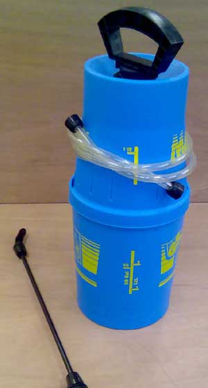 Pump up pot sprayer for small woodworm jobs